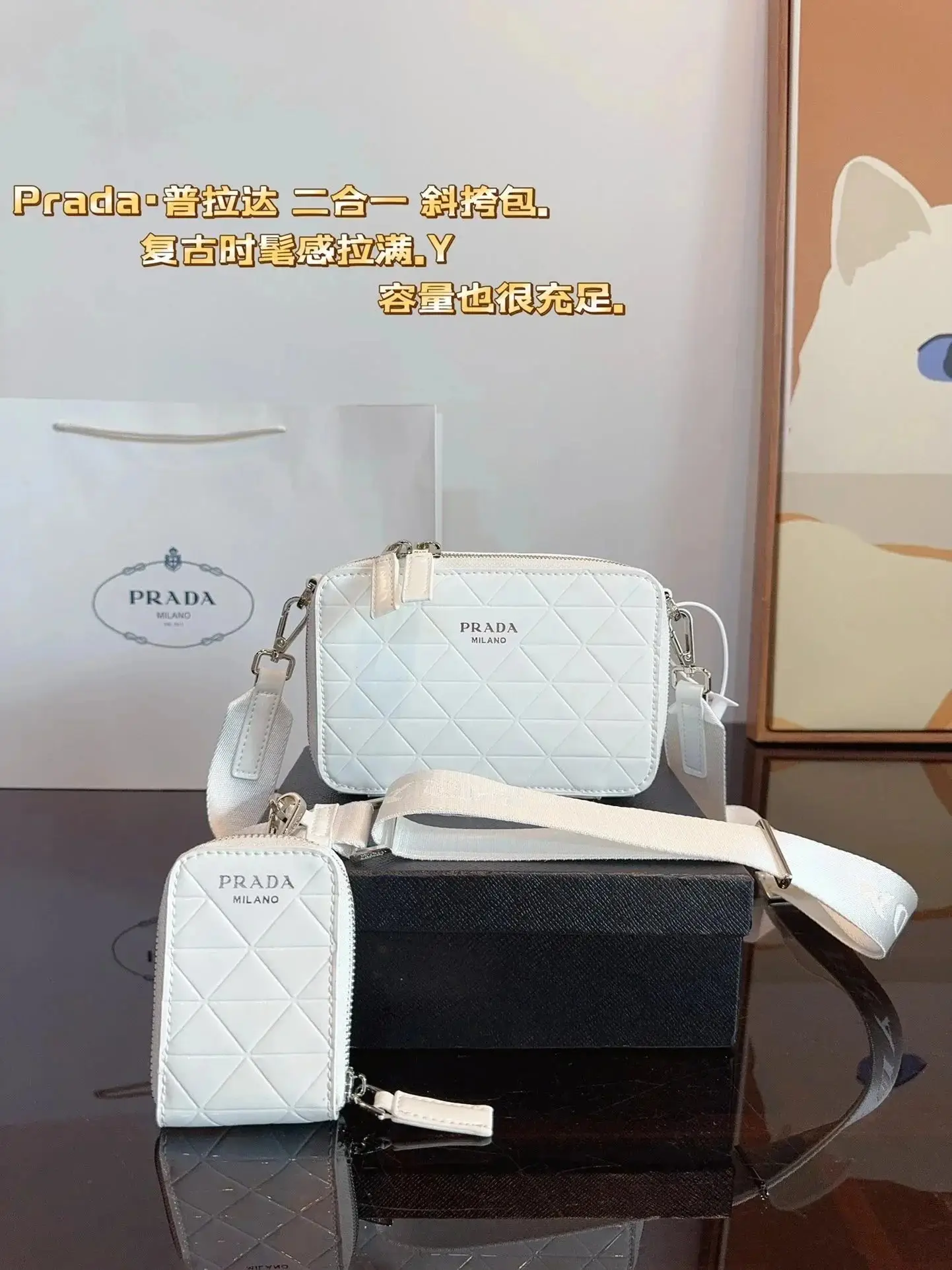 Prada Crossbody Bag 2, Prada 1:1 rep bag from $29 · DHL from Guangzhou, China