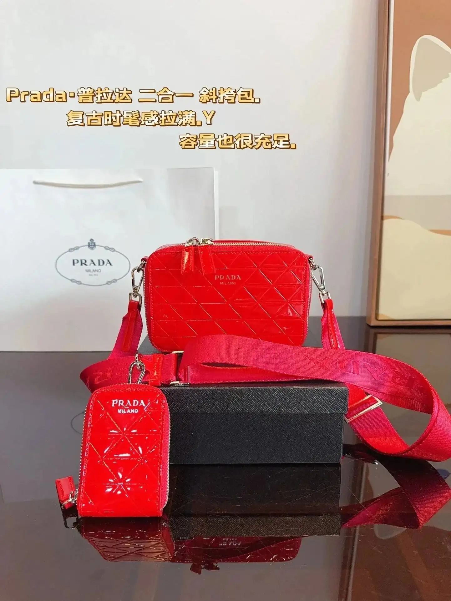 Prada Crossbody Bag 3 · Prada 1:1 rep bag from $29 · DHL from Guangzhou, China