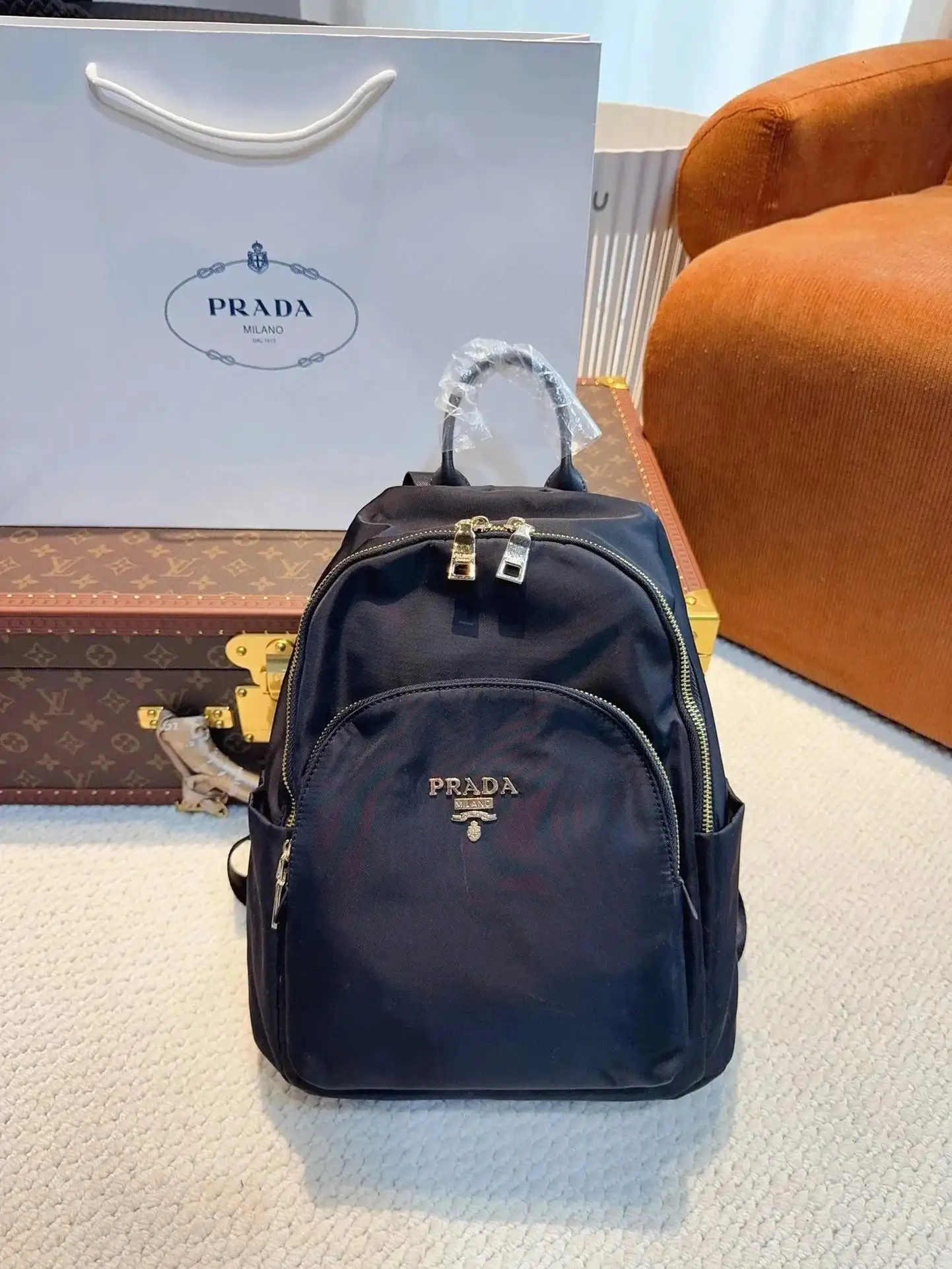 Prada Re-Nylon Backpack 7, Prada 1:1 rep bag from $29 · DHL from Guangzhou, China