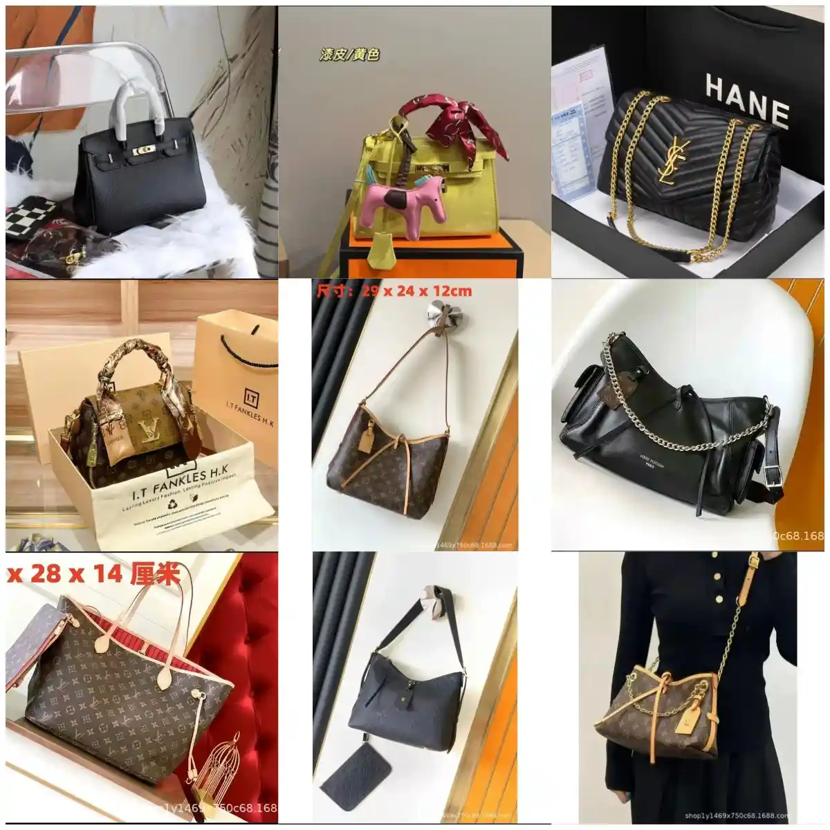YSL SAINT LAURENT Hermes LV Louis Vuitton Handbag · Hermès 1:1 rep bag specialty batch · DHL from Guangzhou, China