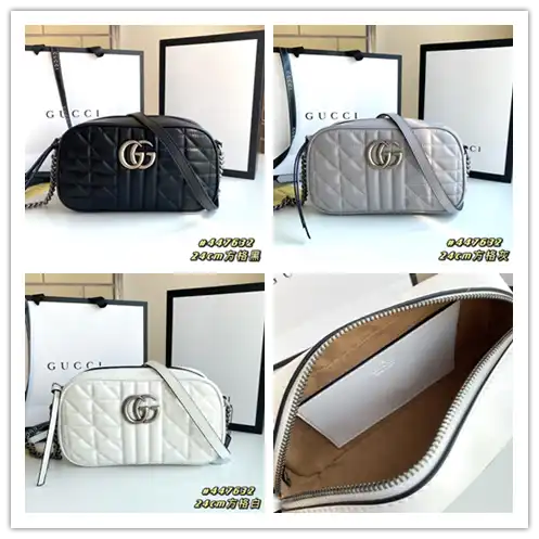 Gucci GG Marmont Quilted Shoulder Bag 3 — Gucci 1:1 rep bag from $61 · DHL from Guangzhou, China