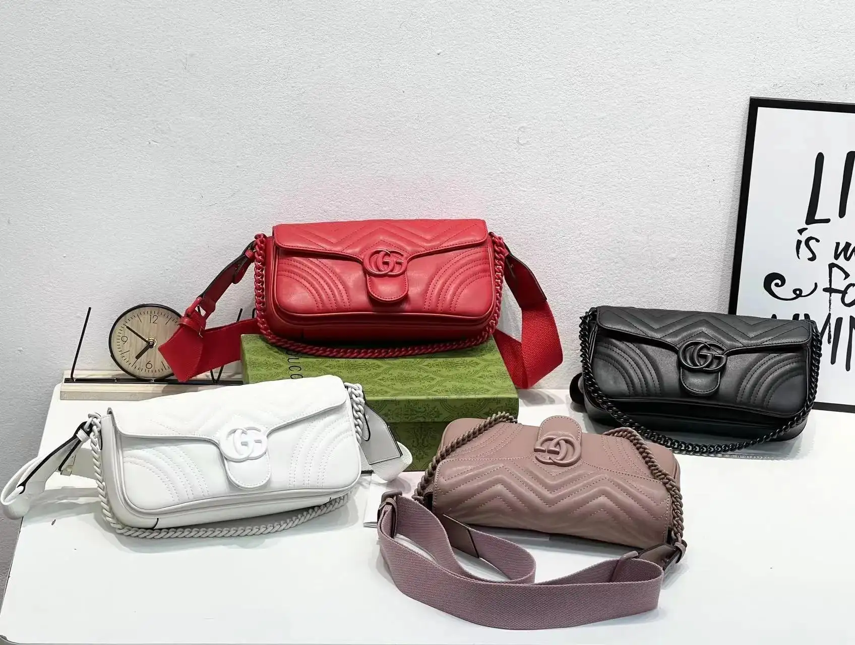 Gucci GG Marmont Quilted Shoulder Bag 5, Gucci 1:1 rep bag from $61 · DHL from Guangzhou, China